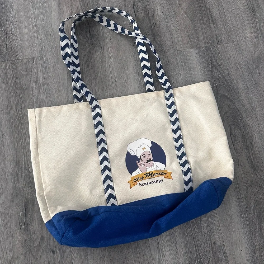 Dodgers Canvas Tote Bag - Cream and Blue